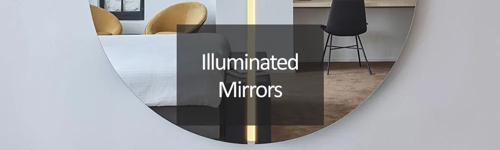 LED illuminated mirrors