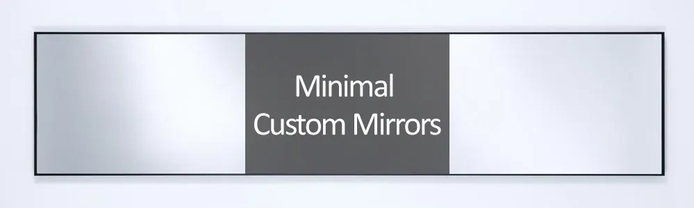 minimal framed mirror made to measure
