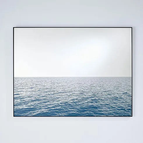 biomorphic mirrors to compliment biophilic design - sea print rectangular mirror