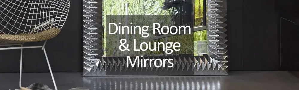 decorative lounge and dining room mirror