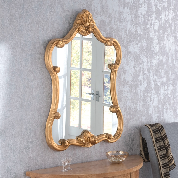 Crested Decorative Ornate Framed Wall, Ornate Gold Mirrors Uk