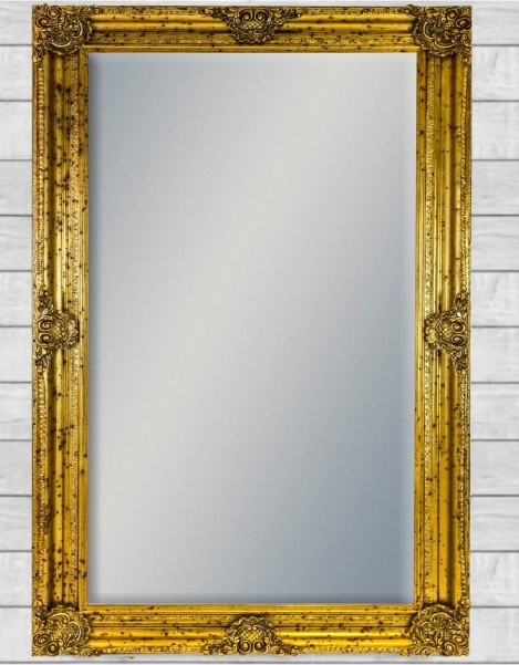 Extra Large Gold Swept Framed Mirror, Gold Frame Mirror Large