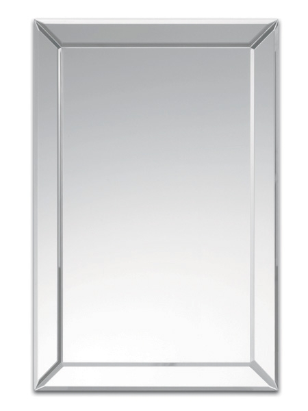 Strips Flat Frameless Bevelled Art Deco Wall Mirror By Deknudt Mirrors 12 X 18 Inch 72 00 Uk - Art Deco Wall Mirrors Uk