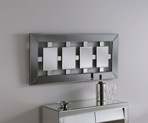 Long Rectangle Bevelled Wall Mirror, Large Rectangle Wall Mirror Uk