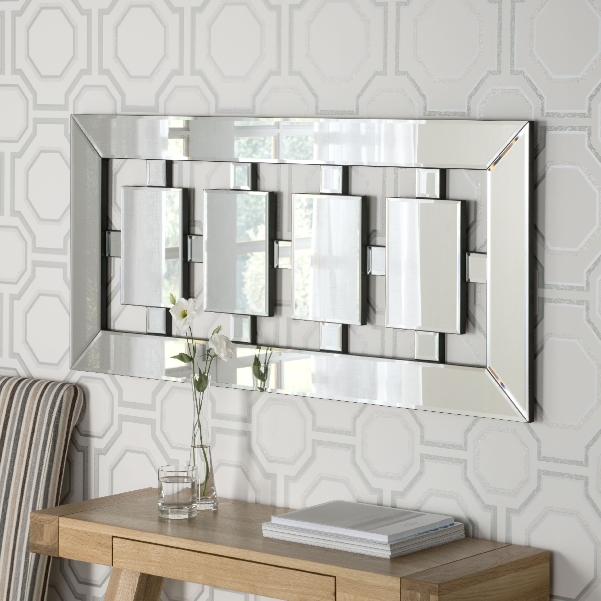 Tokyo Long Rectangle Bevelled Wall, Large Rectangle Wall Mirror Uk