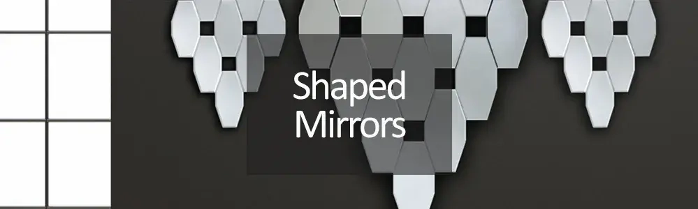 Shaped Wall Mirrors - hexagonal